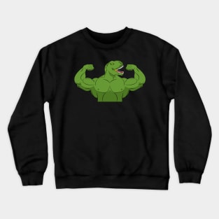 muscular trex Crewneck Sweatshirt